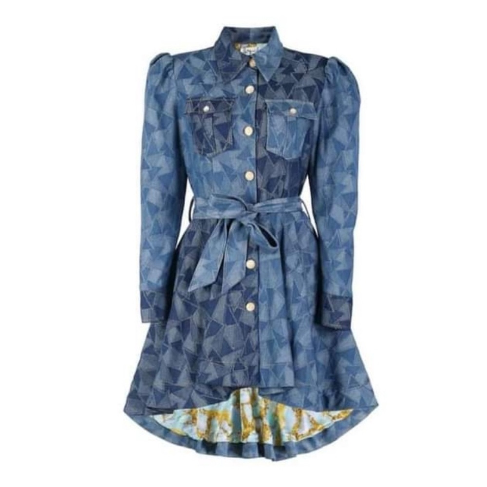 Sassy Jones Ginger Denim Patchwork Jacket